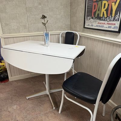 Mid-Century Modern Style Drop-Leaf Bistro Set