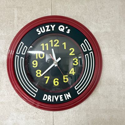 Sale Photo Thumbnail #171: Suzy Q's Drive In Advertising Wall Clock