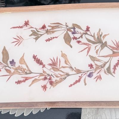 Sale Photo Thumbnail #167: Pressed Botanical Glass Serving Tray