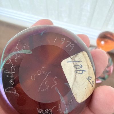 Sale Photo Thumbnail #10: Paul Stankard Botanical Glass Paperweight - 1979