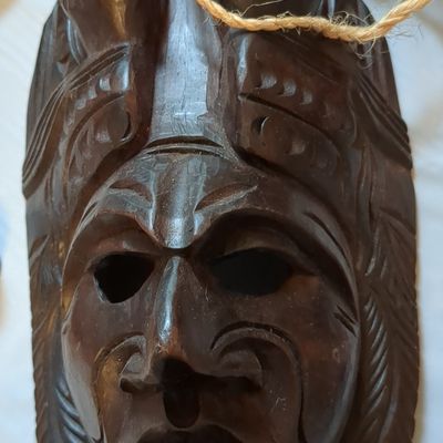 Guatemalan Hand Carved Wood Mask