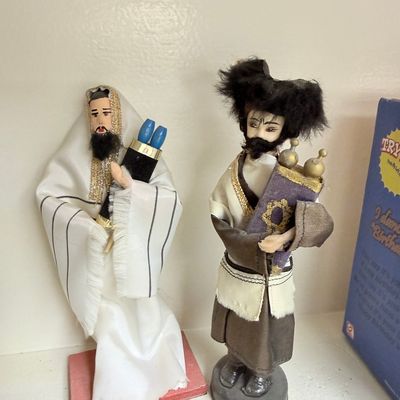 Sale Photo Thumbnail #136: Vintage Sabra Art Jewish Character Dolls with Torah Scrolls