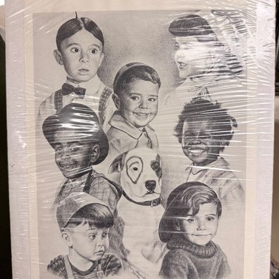 Sale Photo Thumbnail #153: Penny Alexander Our Gang / Little Rascals Pencil Drawing Print