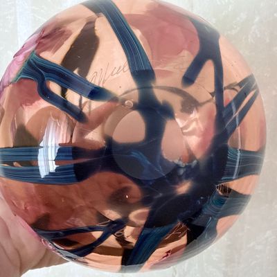 Sale Photo Thumbnail #125: Signed Art Glass Paperweight by Peter Bramhall
