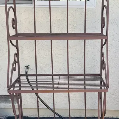 Wrought Iron Bakers Rack 36.5x21x82