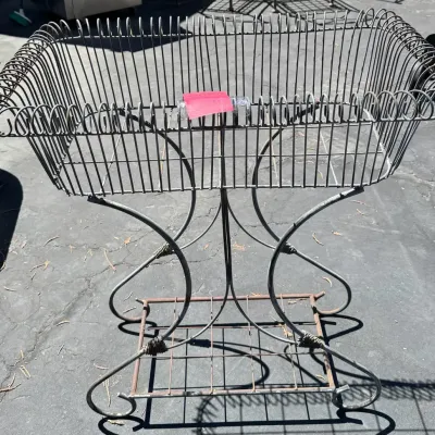 Wrought Iron Plant Stand 35x22x38