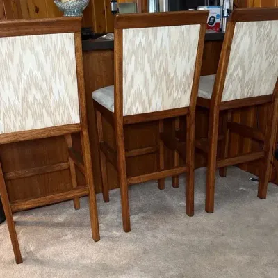 Three Bar Stools 18x18x45.5