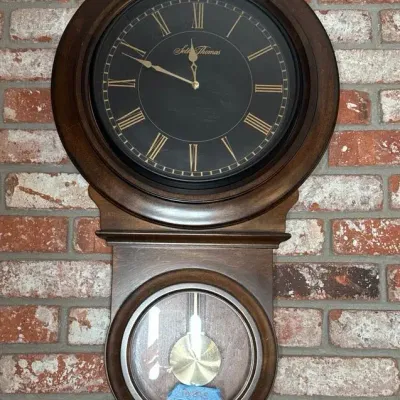 Seth Thomas Regulator Style Wall Clock 17x30.5