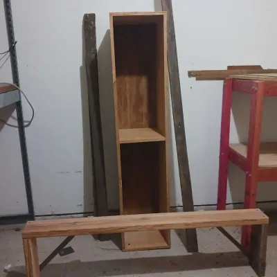 Wood, Bench & Shelf