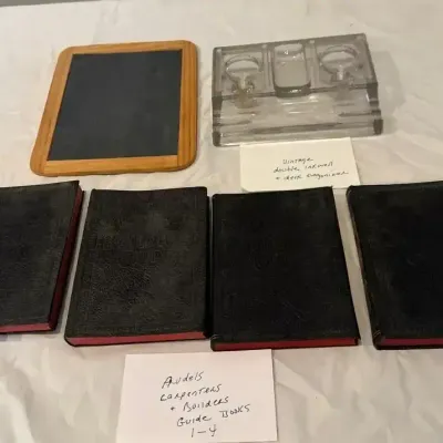 Vintage Inkwell And Books