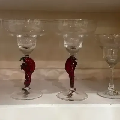 Five Margarita Glasses 