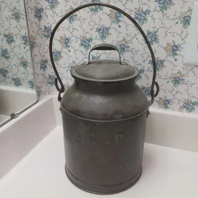 Vintage Metal Milk Can