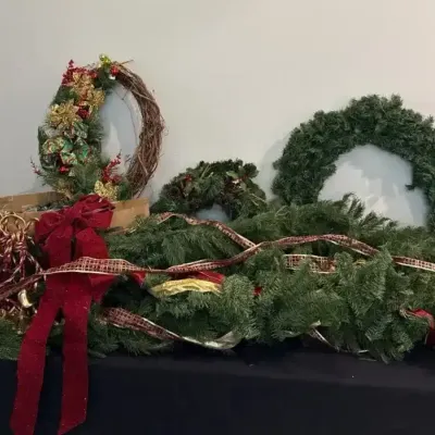 Holiday Garland And Tree