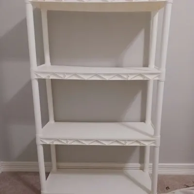 White Plastic Shelf