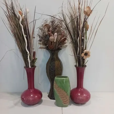 4 Tall Vases