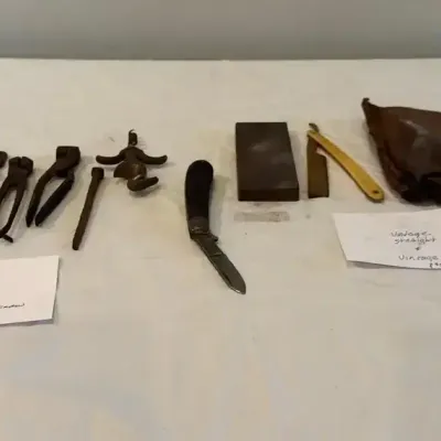 Vintage Hand Tools, Knife And Razor 