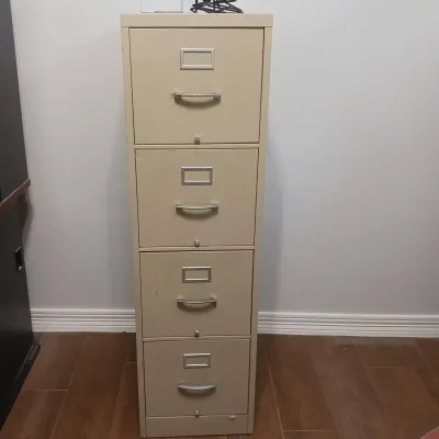 File Cabinet and Office Supplies 