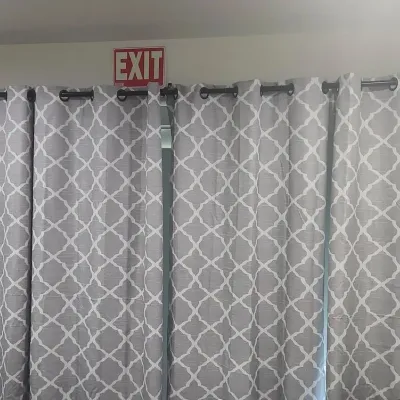 Blackout Drapery Panels with Double Rod, 4 Panels