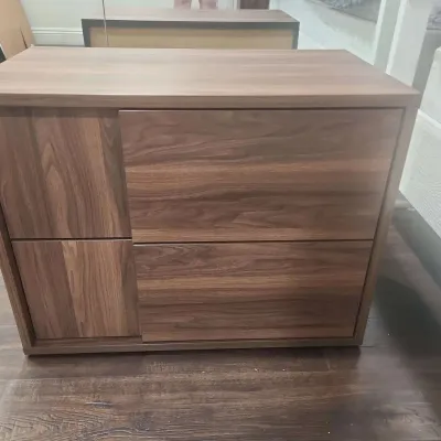2-Drawer Nightstand, MDF
