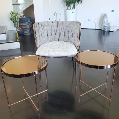 Off White Woven Dining Chair And Side Tables