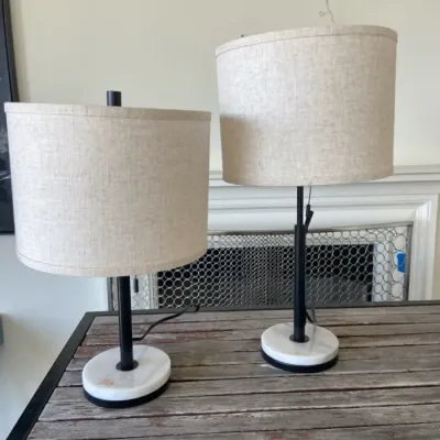 Pair Adjustable 19-22” Table Lamps
