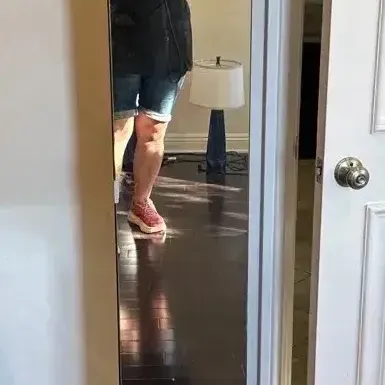 Full-Length Mirror Storage Cabinet