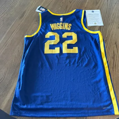 Andrew Wiggins Signed Golden State Warriors Wingman Jersey