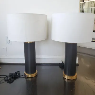 Table Lamps, Pair | Not Tested