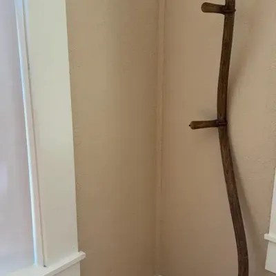 Vintage Hay Scythe With Wooden Handle 