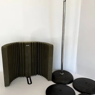 Auralex MudGuard Microphone Shield & Stand Lot 