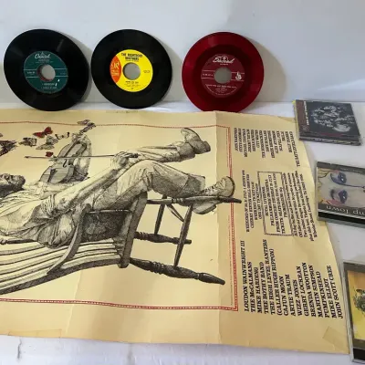 Vintage 1976 Cambridge Folk Festival Poster Records And CD’s