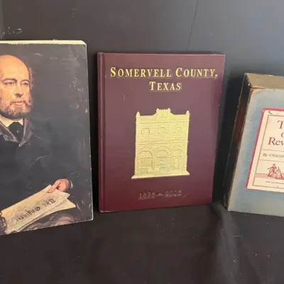 History & Engineering Book Lot  Texas, American Revolution & Fold-Out Diagrams