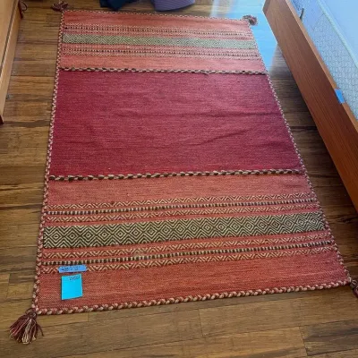 Multi-Color Flat Woven Rug 48” x 72”