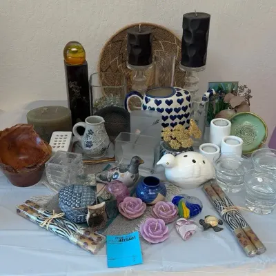 Glass Candle Holders, Glass Hearts, Candles, Heart Teapot
