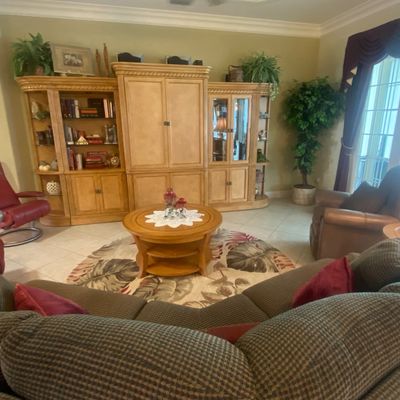 Blonde Wood Entertainment Center
