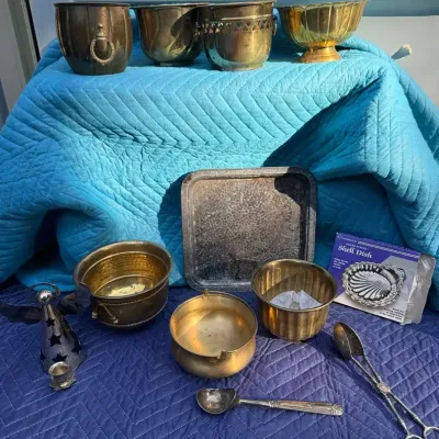 Big Brass Lot Plus Silver And Other Metals