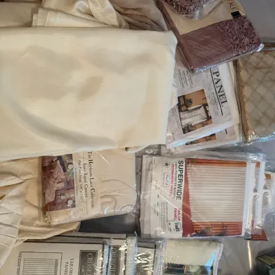 Neutrals Curtain Lot, Mostly Sheers, So Many!!! Many New