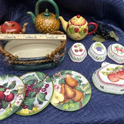 Tea Pots And Plates
