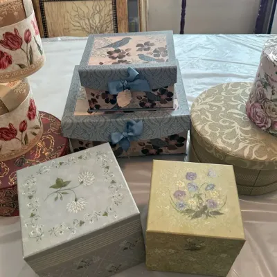 Beautiful Reusable Gift Boxes , For Giving Or Decor