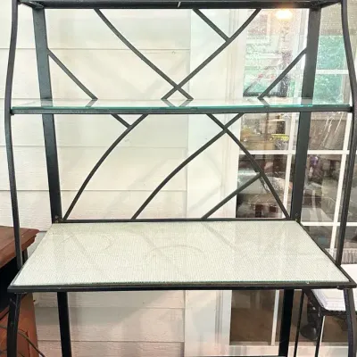 Bakers Rack with Glass