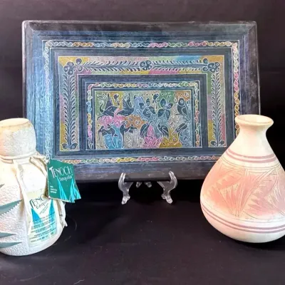 Vintage Oilnal Mexican Tray 