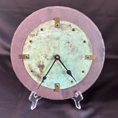 Slate & Metal Clock 