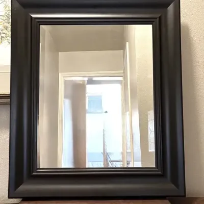Heavy Wood Framed Mirror