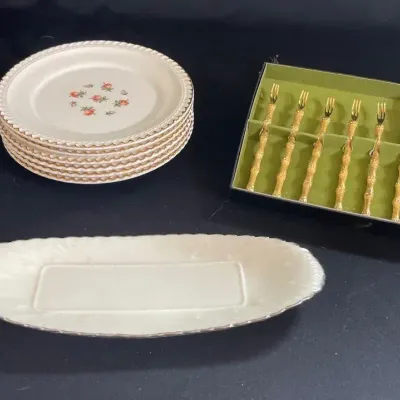 Harkerware Rosebud Plates, Lenox Dish and More