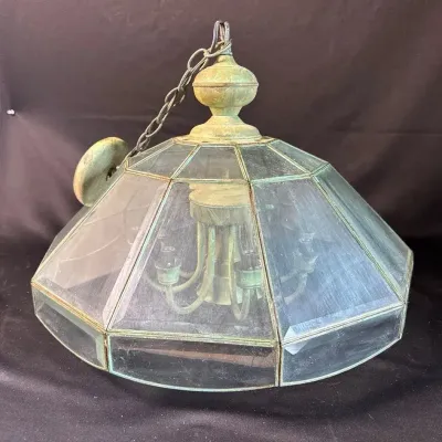 Vintage Beveled Glass Chandelier