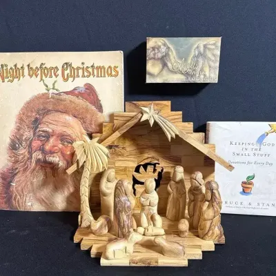 Olive Wood Nativity And More