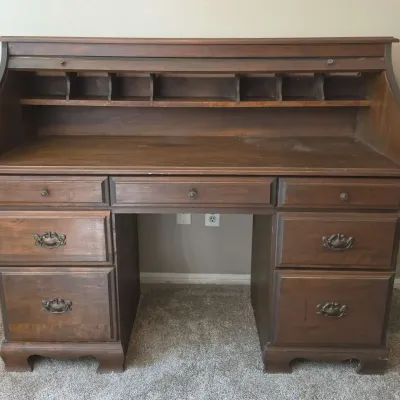 Vintage Roll Top Desk