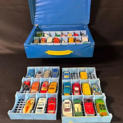 Matchbox Cars & Carrying Case