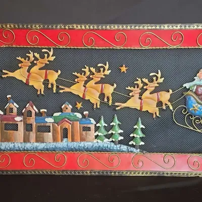 Holiday Metal Wall Decor 