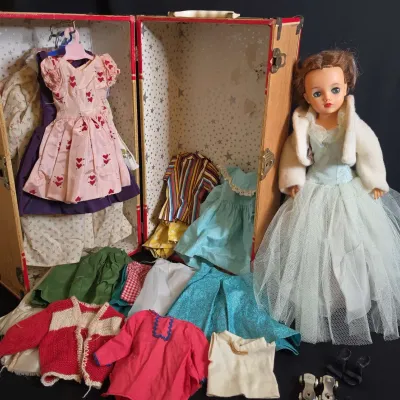 Vintage Doll w/ Roelle Of Houston Clothing 